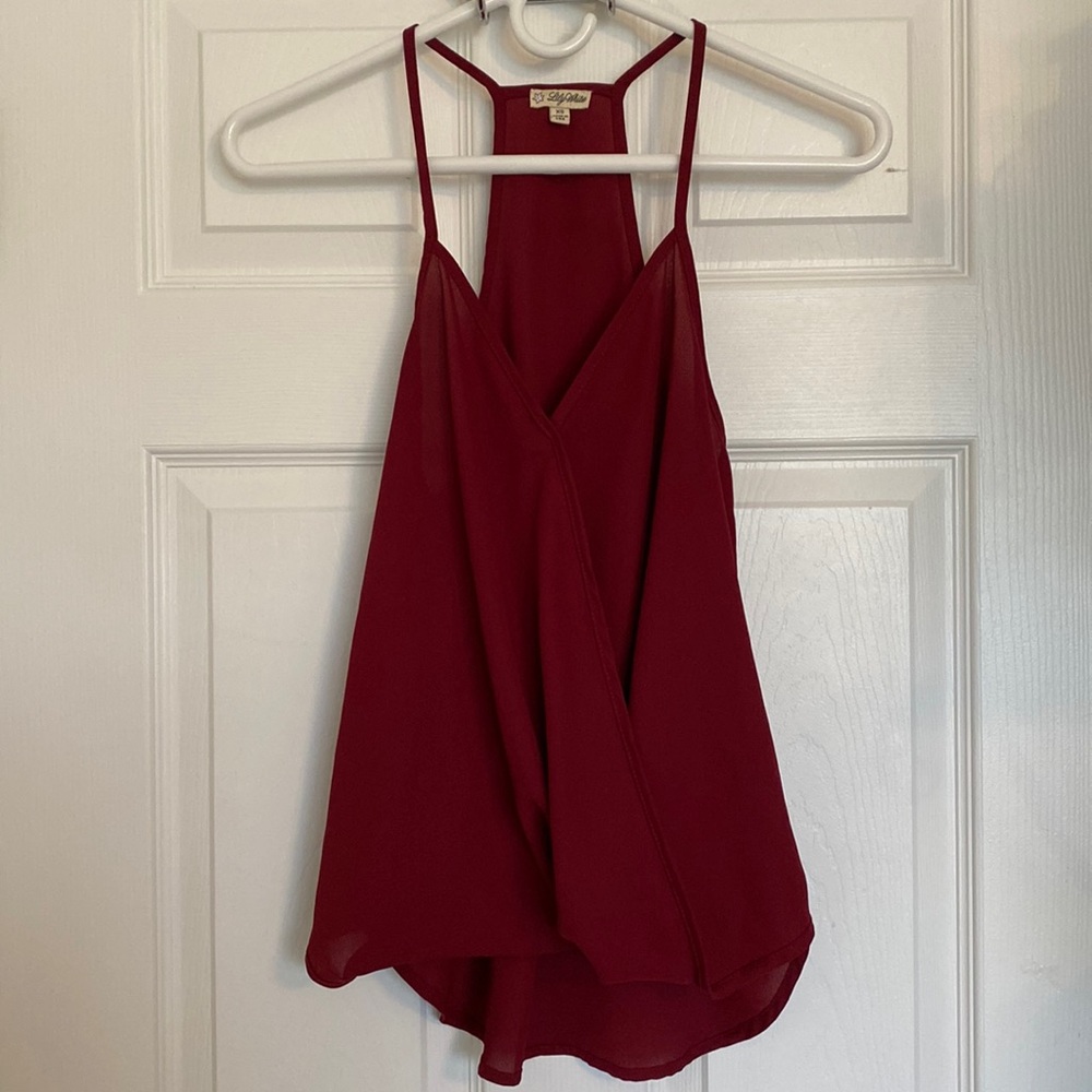 Maroon shirt